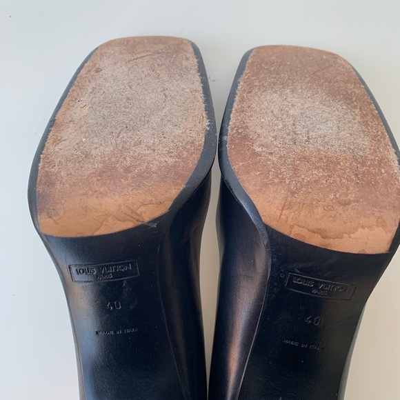Louis Vuitton Black Classic Square Toe Pumps - Picture 5 of 7